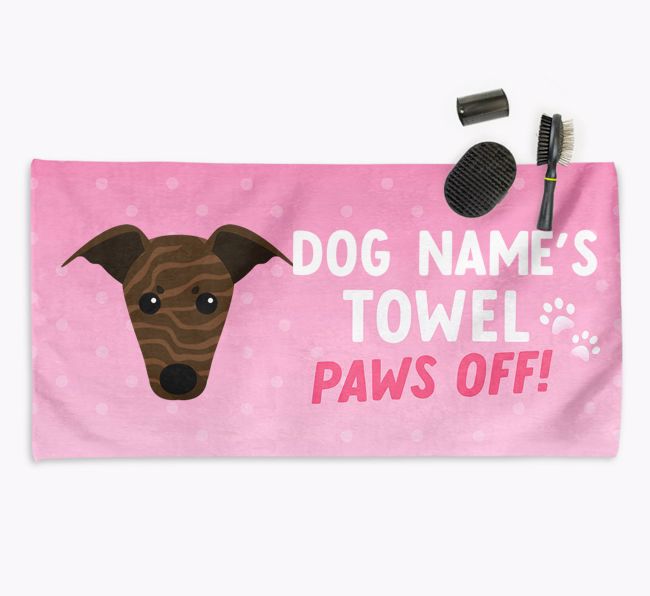 Paws Off Personalized Towel for your {breedFullName}